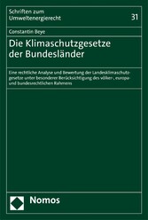 Die Klimaschutzgesetze der Bundesländer