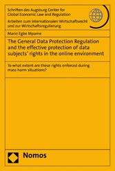 The General Data Protection Regulation and the effective protection of data subjects' rights in the online environment