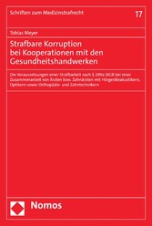 Strafbare Korruption bei Kooperationen mit den Gesundheitshandwerken