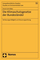 Die Klimaschutzgesetze der Bundesländer