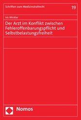 Der Arzt im Konflikt zwischen Fehleroffenbarungspflicht und Selbstbelastungsfreiheit