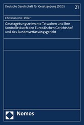 Gesetzgebungsrelevante Tatsachen und ihre Kontrolle durch den Europäischen Gerichtshof und das Bundesverfassungsgericht