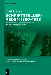 Schriftstellerreden 1880-1938