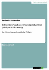 Politische Erwachsenenbildung im Kontext geistiger Behinderung