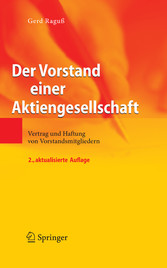 Der Vorstand einer Aktiengesellschaft