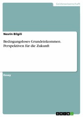 Bedingungsloses Grundeinkommen. Perspektiven für die Zukunft