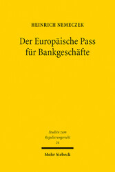 Der Europäische Pass für Bankgeschäfte