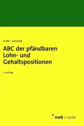 ABC der pfändbaren Lohn- und Gehaltspositionen