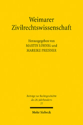 Weimarer Zivilrechtswissenschaft