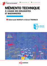 Mémento technique à l'usage des biologistes et biochimistes