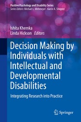 Decision Making by Individuals with Intellectual and Developmental Disabilities