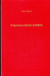 Religionsrechtliche Schriften.