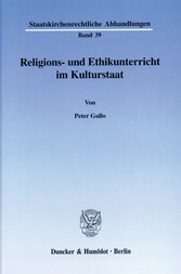 Religions- und Ethikunterricht im Kulturstaat.