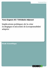 Implications politiques de la crise écologique et nécessité de la responsabilité adaptée