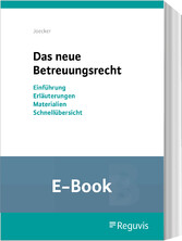 Das neue Betreuungsrecht (E-Book)