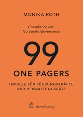 Compliance und Corporate Governance - 99 One Pagers