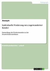 Individuelle Förderung neu zugewanderter Kinder