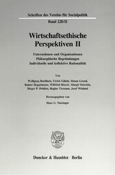 Wirtschaftsethische Perspektiven II.