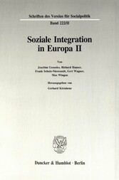 Soziale Integration in Europa II.