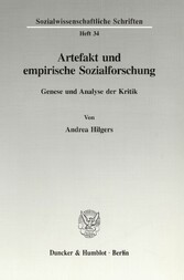 Artefakt und empirische Sozialforschung.