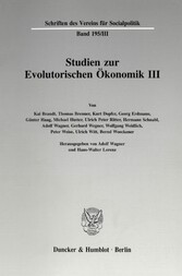 Studien zur Evolutorischen Ökonomik III.