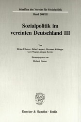 Sozialpolitik im vereinten Deutschland III.