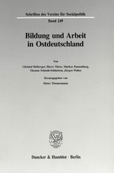 Bildung und Arbeit in Ostdeutschland.