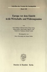 Europa vor dem Eintritt in die Wirtschafts- und Währungsunion.