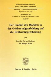 Der Einfluß des Wandels in der Geldvermögensbildung auf die Realvermögensbildung.