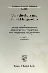 Umweltschutz und Entwicklungspolitik.