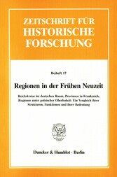 Regionen in der Frühen Neuzeit.