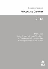 Jahrbuch für Allgemeine Didaktik 2018