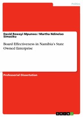 Board Effectiveness in Namibia's State Owned Enterprise