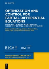 Optimization and Control for Partial Differential Equations