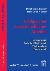 Erfolgreiches wissenschaftliches Arbeiten.