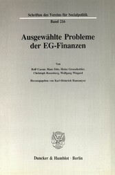 Ausgewählte Probleme der EG-Finanzen.