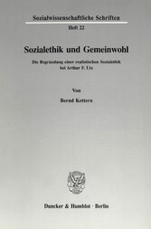 Sozialethik und Gemeinwohl.