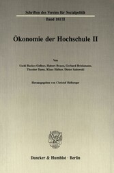 Ökonomie der Hochschule II.