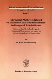 Internationale Wettbewerbsfähigkeit bei zunehmenden intra-industriellen Handelsbeziehungen mit Schwellenländern.