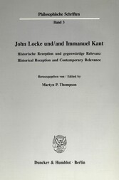 John Locke und / and Immanuel Kant.