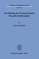 Die Haftung des Vereinsvorstands für grobe Fahrlässigkeit.