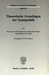 Theoretische Grundlagen der Sozialpolitik (I).