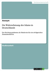 Die Wahrnehmung des Islams in Deutschlands