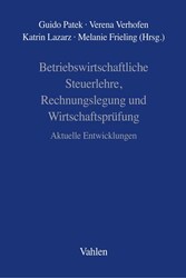 Betriebswirtschaftliche Steuerlehre, Rechnungslegung und Wirtschaftsprüfung