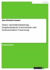 Innen- und Außendämmung - bauphysikalische Unterschiede und baukonstruktive Umsetzung