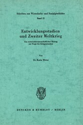 Entwicklungsstadien und Zweiter Weltkrieg.