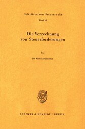 Die Verrechnung von Steuerforderungen.