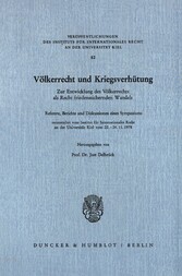 Völkerrecht und Kriegsverhütung.