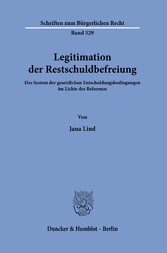 Legitimation der Restschuldbefreiung.