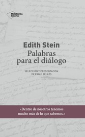 Edith Stein. Palabras para el diálogo